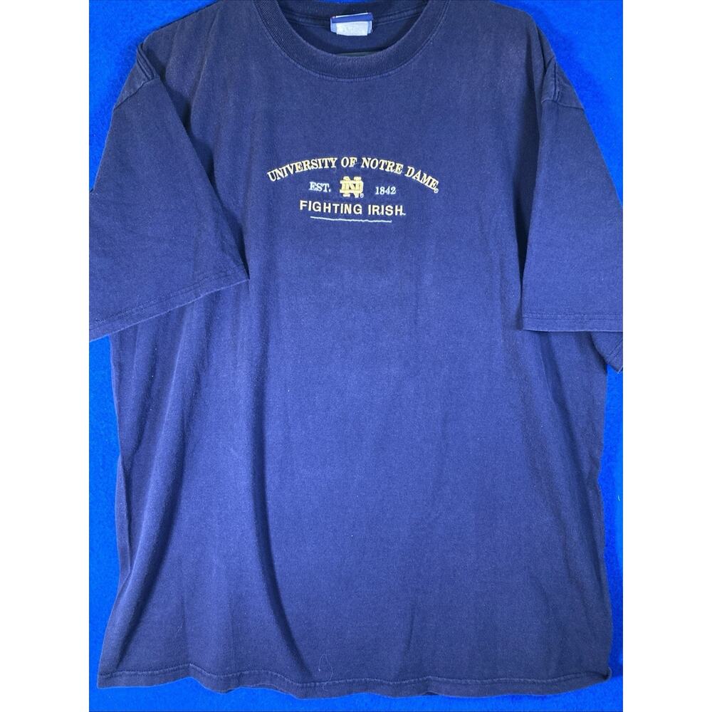 Vtg 90s Cadre Athletic University of Notre Dame Fighting Irish T-Shirt 2XL